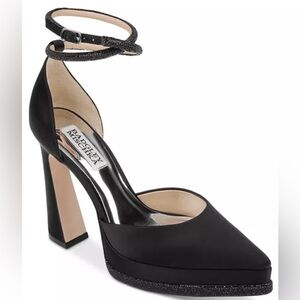 Badgley Mischka Black Ankle Strap Heels